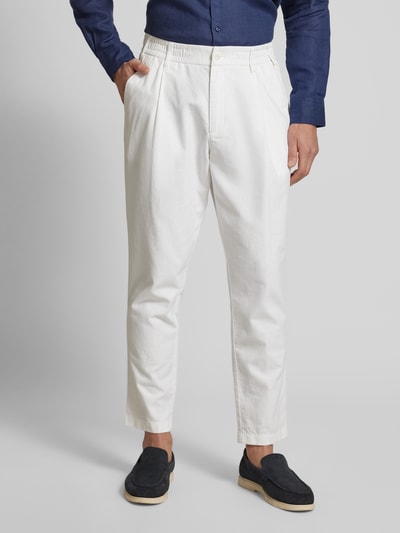 MCNEAL Leinenhose aus Leinen-Mix Weiss 4