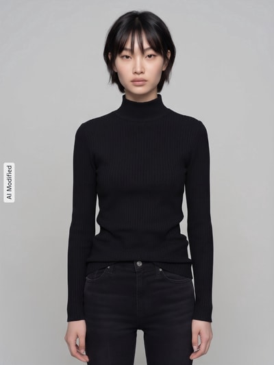 HUGO Bluzka z długim rękawem o kroju slim fit z mieszanka bawełny model 'Driza_4' Czarny 4