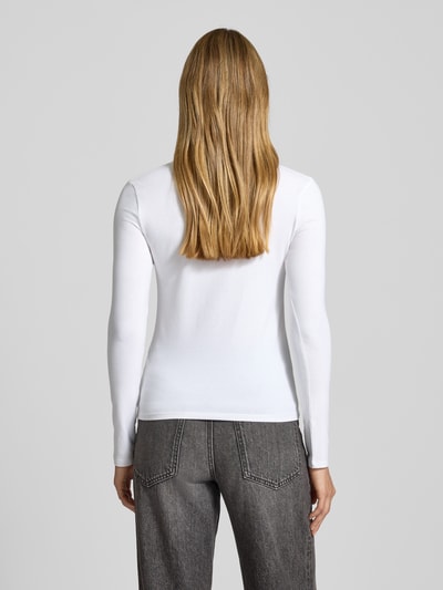 Guess Shirt met lange mouwen, labelprint en ronde hals Wit - 5