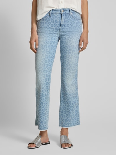 Cambio Flared Cut Jeans in verkürzter Passform Modell 'FRANCESCA' Hellblau 4