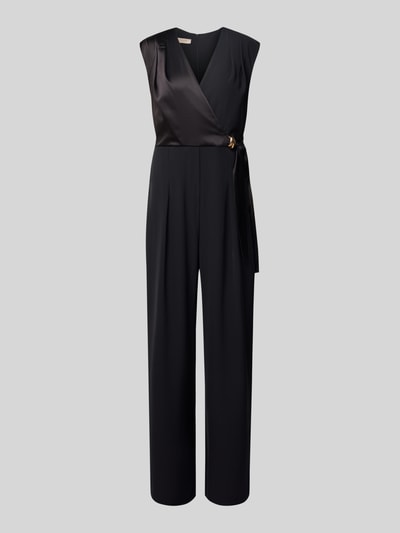 Rinascimento Jumpsuit mit V-Ausschnitt Black 2