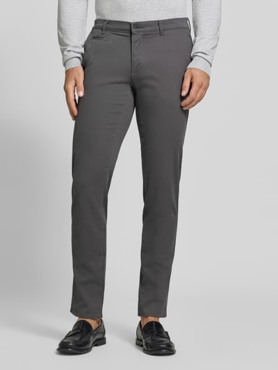 Brax Modern Fit Chino aus Baumwoll-Mix Modell 'Fabio' Anthrazit 4