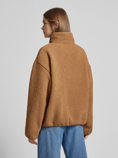 Carhartt Work In Progress Troyer mit Label-Patch Modell 'ELLIOT' Camel 5