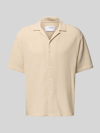 SELECTED HOMME Freizeithemd mit Knopfleiste Beige 2