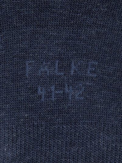 Falke Füßlinge mit Label-Detail Modell 'Step Medium Cut' Marine Melange 3