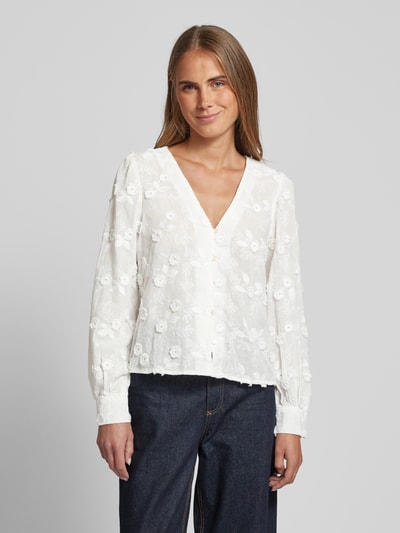 Vero Moda Bluse mit V-Ausschnitt von Vero Moda Weiss 4