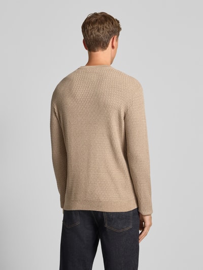 Jack & Jones Premium Strickpullover mit Rundhalsausschnitt Modell 'REAGAN' Camel 5