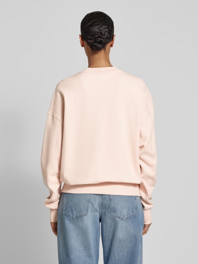 Armedangels Oversized sweatshirt met ribboorden Zalm - 5