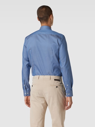 Jake*s Slim Fit Business-Hemd mit Knopfleiste Jeansblau 5
