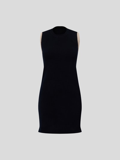 Jacquemus Knielanges Strickkleid mit Cut Out Marine 2