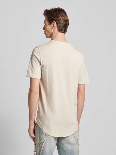 Jack & Jones T-shirt met afgeronde zoom, model 'ENOA' Offwhite - 5