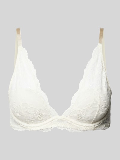 Calvin Klein Underwear BH mit Spitzenbesatz Modell 'Lotus Floral' Offwhite 1