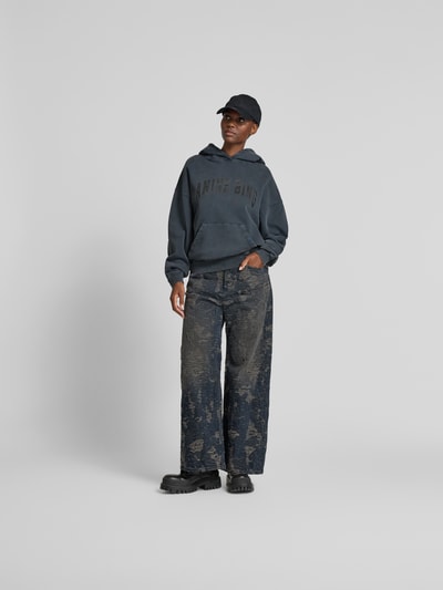 Anine Bing Oversized Sweatshirt mit Logo-Print Anthrazit 1