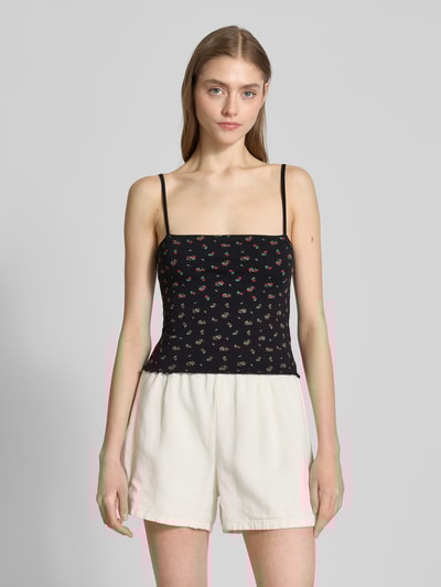 Review Tanktop met vierkante hals Zwart - 4