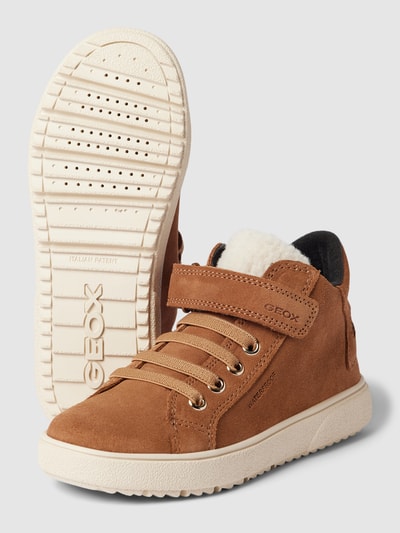 Geox Sneaker mit Teddyfell-Besatz Modell 'THELEVEN' Camel 3