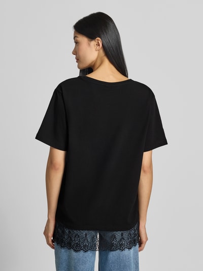 FREE/QUENT T-Shirt mit Spitze Modell 'SURE' Black 5