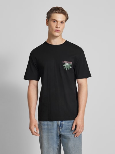 Jack & Jones T-shirt z nadrukowanym motywem model ‘TAMPA’ Czarny 4