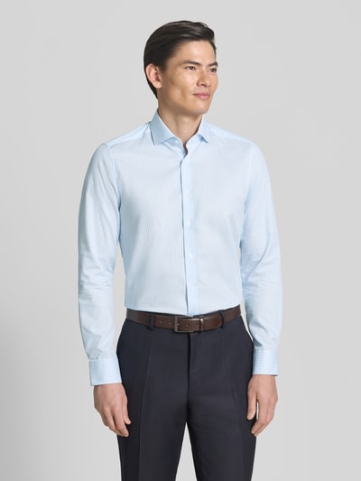 OLYMP Level 5 Koszula o kroju slim fit biznes z kołnierzykiem typu kent Jasnoniebieski 4