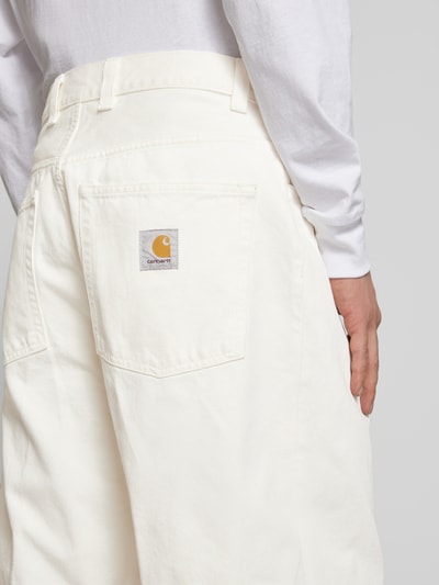 Carhartt Work In Progress Jeansshorts mit Eingrifftaschen Modell 'BRANDON' Weiss 3