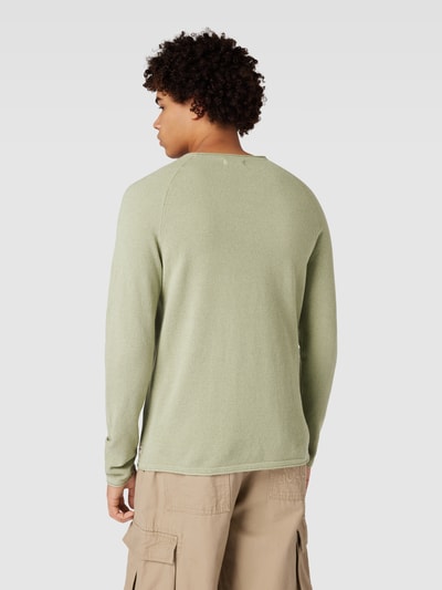 Jack & Jones Gebreide pullover met ronde hals, model 'EHILL' Lichtgroen - 5