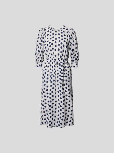 BAUM & PFERDGARTEN Midikleid mit Polka Dots Weiß 2