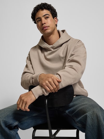 PEGADOR Oversized Hoodie mit Logo und Känguru-Tasche Graphit 3