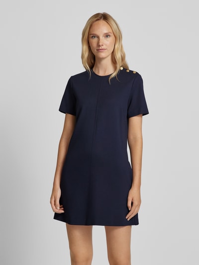 Tommy Hilfiger Mini-jurk met labeldetails, model 'PUNTO' Donkerblauw - 4