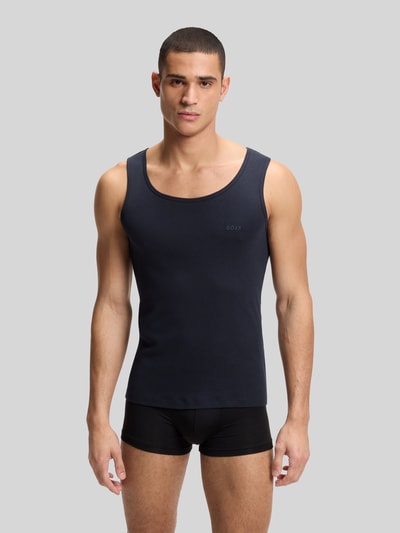 BOSS Slim Fit Tanktop aus reiner Baumwolle im 3er-Pack Oliv 5