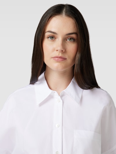 Drykorn Bluzka koszulowa z kieszenią na piersi model ‘NAMIDA’ Biały 3