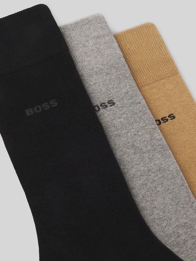 BOSS Sokken van katoenmix in een set van 3 paar Beige - 3