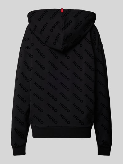 HUGO Hoodie met logomotief Zwart - 3