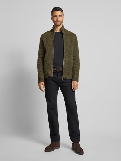 SELECTED HOMME Strickjacke mit Modell 'TED' Oliv 1