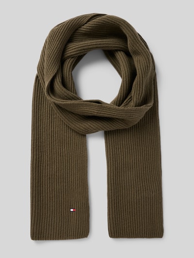 Tommy Hilfiger Sjaal met labelstitching Olijfgroen - 1