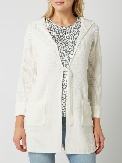 Broadway NYC Cardigan met capuchon, model 'Evonne' Beige - 4