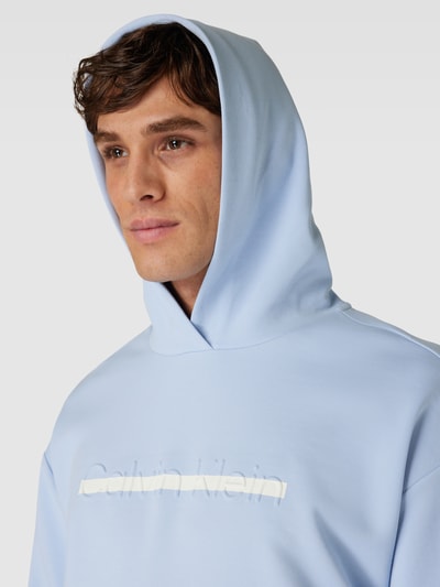 CK Calvin Klein Hoodie mit Känguru-Tasche Hellblau 3