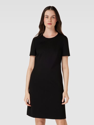 BOSS Black Women Mini-jurk met ronde hals, model 'Donalara' Zwart - 4