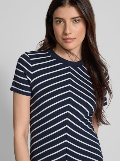 Tommy Hilfiger Tailliertes Midikleid aus reiner Baumwolle Marine 3