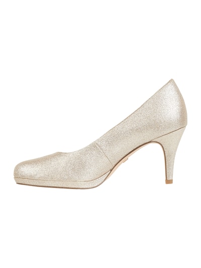 Tamaris Pumps mit Glitter-Effekt Gold 3