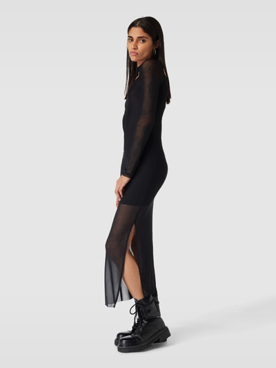 REVIEW Mesh Kleid mit Cut Out Black 1