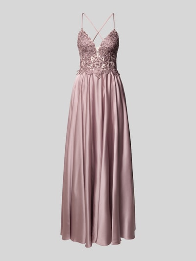 Mascara Abendkleid mit Herz-Ausschnitt Rose 2