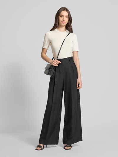 Moves T-Shirt mit Muschelsaum Offwhite 1