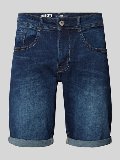 Petrol Korte regular fit jeans in 5-pocketmodel, model 'BULLSEYE' Jeansblauw - 2