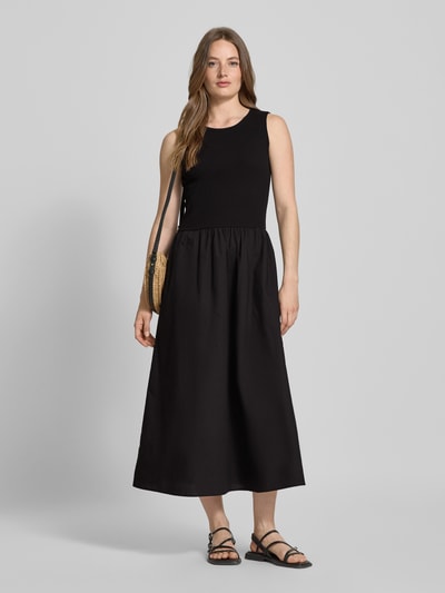 Christian Berg Woman Selection Midikleid in Ripp-Optik Black 1