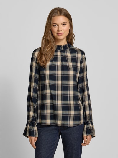 Zero Blusenshirt mit Stehkragen Marine 4