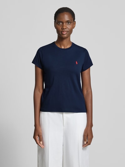 Polo Ralph Lauren Regular Fit T-Shirt aus reiner Baumwolle Marine 4