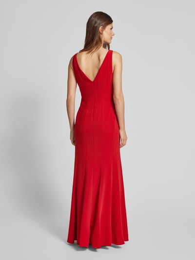 Lauren Ralph Lauren Abendkleid mit Rundhalsausschnitt Modell 'MIRHILT' Rot 5