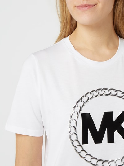 MICHAEL Michael Kors T-shirt z nadrukiem z logo  Biały 3