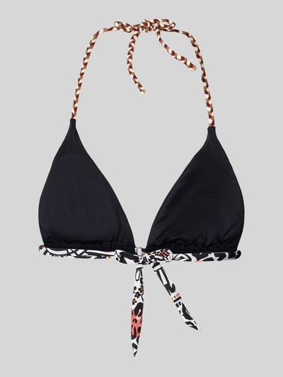 Produktfoto, Bikini-Hose mit Motiv-Stitching Modell 'Crico' von Banana Moon, elastyczna mieszanka materiałów, ozdobne obszycie