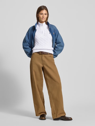 Polo Ralph Lauren Sweter o kroju regular fit z imitacji dzianiny Biały 1