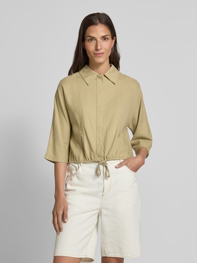 s.Oliver RED LABEL Cropped Bluse aus Leinen-Viskose-Mix Sand 4
